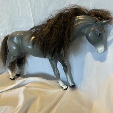Mattel Cali Girl Barbie Horse 2004 Gray & White Beautiful Mane & Tail picture