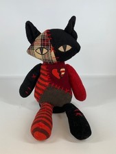 Vtg 2003 Emily The Strange SABBATH Patchwork Rag Doll Kitty Cat Plush Toynami Ra picture