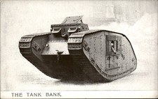 Tank Bank WWI Propaganda Sanbride c1910s Vintage Postcard picture