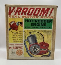 Mattel V-RROOM Hot-Rodder Engine Real Motor Roar Bicycle w Box - Not Working picture