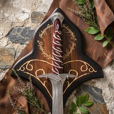 Hand-Forged Bilbo Sword stainless Steel, Ring of power Sword Movie Cosplay picture