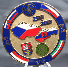 Slovak Military Intelligence V4 NATO 1918-2018 Gen Jan Balciar Challenge Coin 2