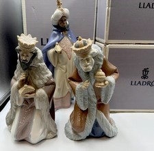 Set of 3 - Lladro King Melchor 5479 Gaspar 5480 Baltasar 5481 Original Boxes picture