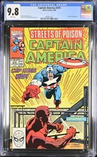 CAPTAIN AMERICA #375 CGC 9.8 WP NM/M MARVEL 1990 NICE RON LIM DAREDEVIL COVER 👀 picture