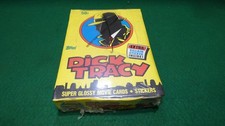 1990 Topps  DICK TRACY  Movie Cards Box 36 Packs  New Old Stock  Sealed Box  NOS picture