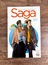 Saga #1 1st Print Image Comics 2012 Brian K. Vaughan Fiona Staples NM- Raw picture