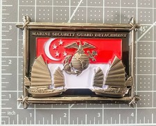 USMC Marines MSG Marine Security Guard SINGAPORE Challenge Coin picture