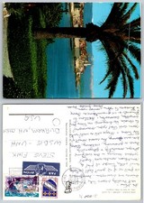 Antibes Old Town France Postcard Cote d'Azur Alpes Palm Tree 1976 Posted picture