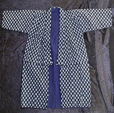 Vintage Early 20th Century Showa Japanese Indigo Noragi Boro Work Kimono Jacket picture