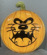 1996 Warner Bros Looney Tunes Taz O-Lantern Halloween Tasmanian Devil Candy Dish picture