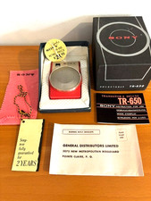 SONY TR-650 Vintage Transistor Radio@ BOXED@COMPLETE picture