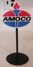 Amoco Gasoline Gas Oil Miniature 3d Printed Sign. 6.5