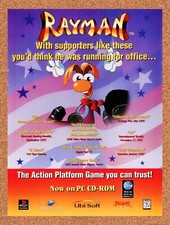 1995 Rayman Politcal Parody Original Advertisement / Retro Wall Art v7 picture