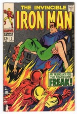 Iron Man 3 1968 Marvel Comics VG+ 4.5 Freak Happy Hogan Janice Cord picture