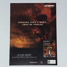 Legion Legend Of The Excalibur PlayStation 2 PS2 Authentic Magazine Ad picture