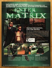 2003 Enter the Matrix Nintendo Gamecube Print Ad/Poster Official Retro Promo Art picture