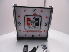 Hurst Shifters LED light up Advertising wall clock Brand New picture