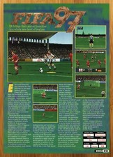 1996 FIFA 97 Playstation 1 PS1 PREVIEW Print Ad/Poster Soccer Game Promo Art 90s picture
