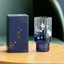 New 2025 China Starbucks Reserve Night Sakura 19oz Cold Change Glass Coffee Cups picture