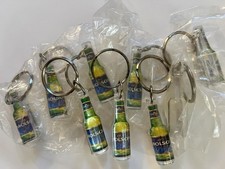 Lot Of 9 VTG MOLSON GOLDEN BEER BOTTLE KEYCHAIN KEY FOB *RARE* picture