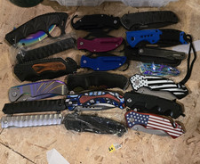 50 Pack  Pocket Knives Folding Survival Knife for EDC Camping Christmas Gift picture