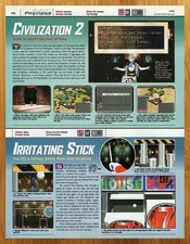1999 Civilization 2/Irritating Stick Playstation 1 PS1 PREVIEW Print Ad/Poster picture