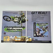 Championship Motocross feat Ricky Carmichael PS1 Ultimate Print Ad/Poster Art picture
