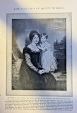1897 Life Portraits of Queen Victoria illustrated picture