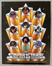WWF Superstars Flyer w/ Developer Letter | 1989 Technos | Excellent Condition picture