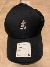 Disney Legacy 91 Nike Adult Golf Baseball Hat Cap NEW Tag Black w/ Gray Mickey picture