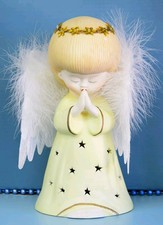 Ceramic Fiber Optic Christmas Angel picture