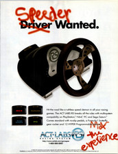 ACT LABS RS Racing System Vintage 1997 Magazine Print Ad PlayStation N64 PC picture