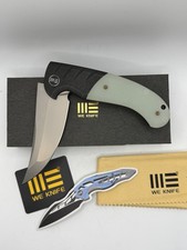 WE Knives Curvaceous Trailing Point Blade Jade Titanium Folder New WE20012-3 picture
