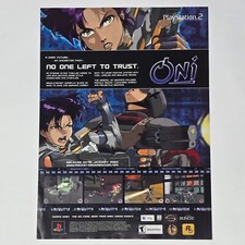 Oni PlayStation 1 PS1 PC Trust Print Ad/Poster Promo Art picture