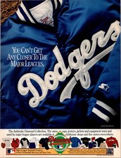1993 Los Angeles Dodgers  Print Ad • Starter Jacket Diamond Collection 90s GA.34 picture