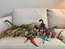 Schleich Dinosaur Lot of 20 Figures T-Rex Mosasaurus Therizinosaurus & More picture