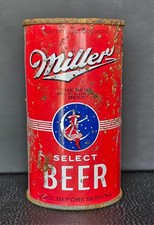 1939 RED MILLER SELECT FLAT TOP BEER CAN.  WITCH IN THE MOON picture