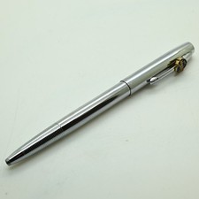 Vtg Fisher Space Pen AG7 Original Astronaut Pen Chrome Nasa Badge On The Clip picture