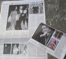 Bob Mackie 1939 - 2026 NYT obituary Newspaper Clothing Designer picture