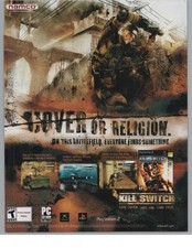 Namco Kill.Switch 2003 Vintage Video Game Magazine Print Ad Poster PS2 Xbox PC picture