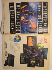 Rare 1995 Panasonic 3DO Sega Saturn PlayStation Print Ad Lot Magazine Spread picture
