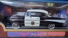 Road Legends 1:18 1957 Chevy Bel Air Police #92107 Die Cast w OG NIB Box picture