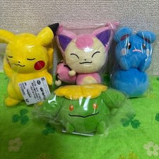 Pokemon Plush Color Selection Hoppip Azurill Pikachu Skitty 4-Piece Set Rare JP picture