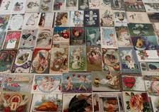 Huge Lot of 75~Holidays Greetings Postcards~Easter~Xmas~Thanksgiving~Santa~etc. picture
