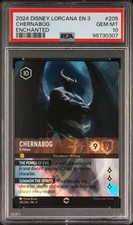 Lorcana Into the Inklands #205 Chernabog - Evildoer PSA 10 picture