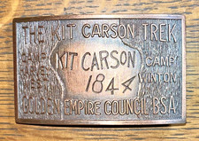 Kit Carson Trek Buckle, Golden Empire Boy Scouts, Camp Harvey West & Camp Winton picture