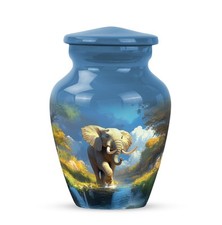 Elephant Urn Ashes Keepsake Urn 3 Inch Miniature Urns for Human Ashes Cremation picture