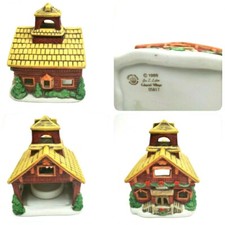 Geo Z Lefton 1986 School House Colonial Village  #05817 w/Motive Holder picture