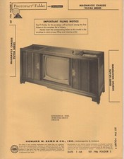 1966 MAGNAVOX T904 U904 TELEVISION SERVICE MANUAL PHOTOFACT SCHEMATIC DIAGRAM  picture