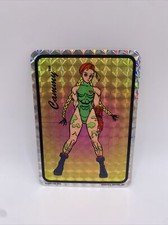 RARE Vintage 1994 Cammy Street Fighter Prism Sticker Peninsula Vending Capcom picture
